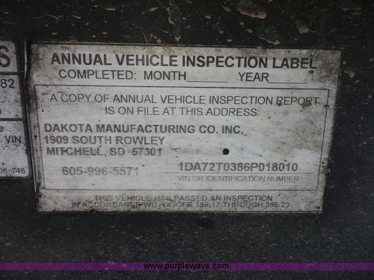 image for item K1629 2006 Trail Eze TE701 drop deck equipment trailer