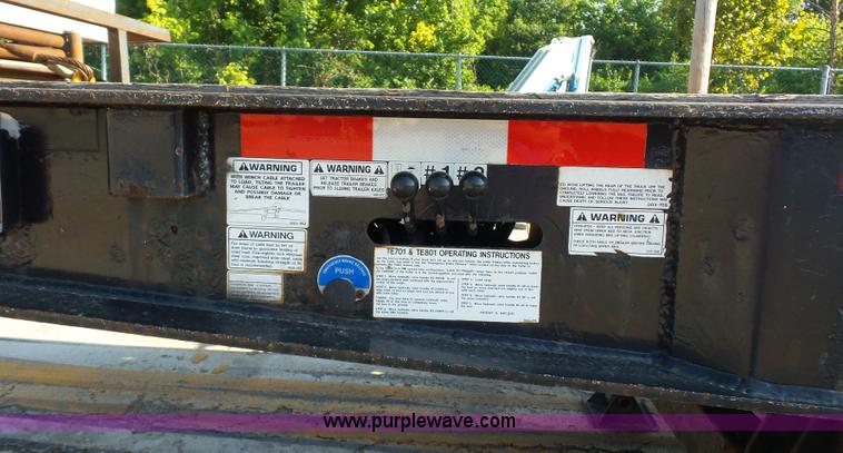 image for item K1629 2006 Trail Eze TE701 drop deck equipment trailer