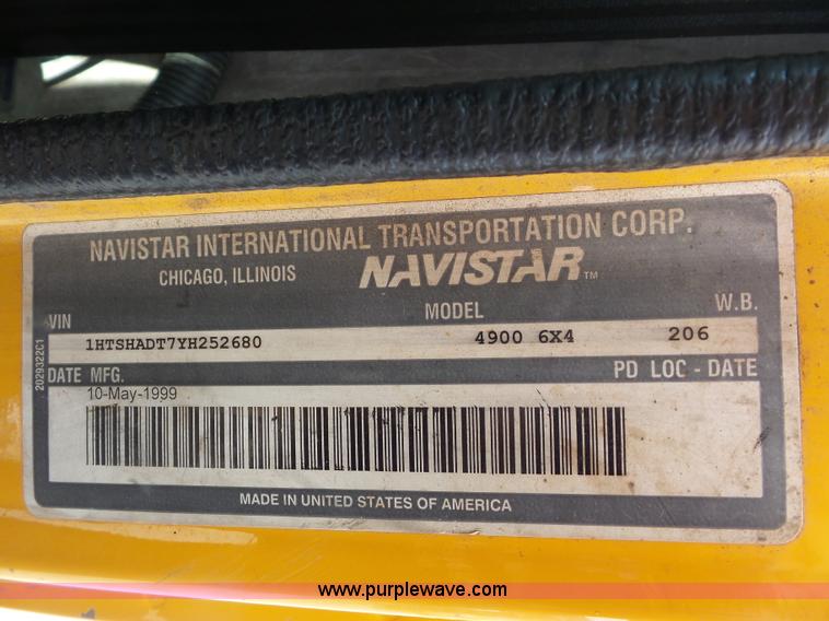 image for item K3491 2000 International F4900 dump truck