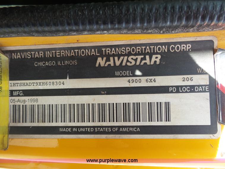 image for item K3495 1999 International 4900 dump truck