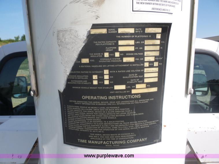 image for item L2870 2003 Ford F550 bucket truck