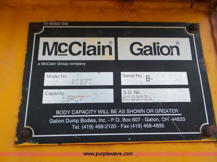 image for item L6797 2002 International F2554 dump truck