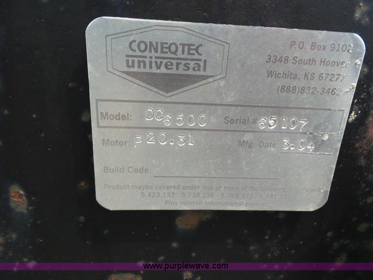 image for item L6804 2004 Coneqtec Universal DC6500 plate compactor