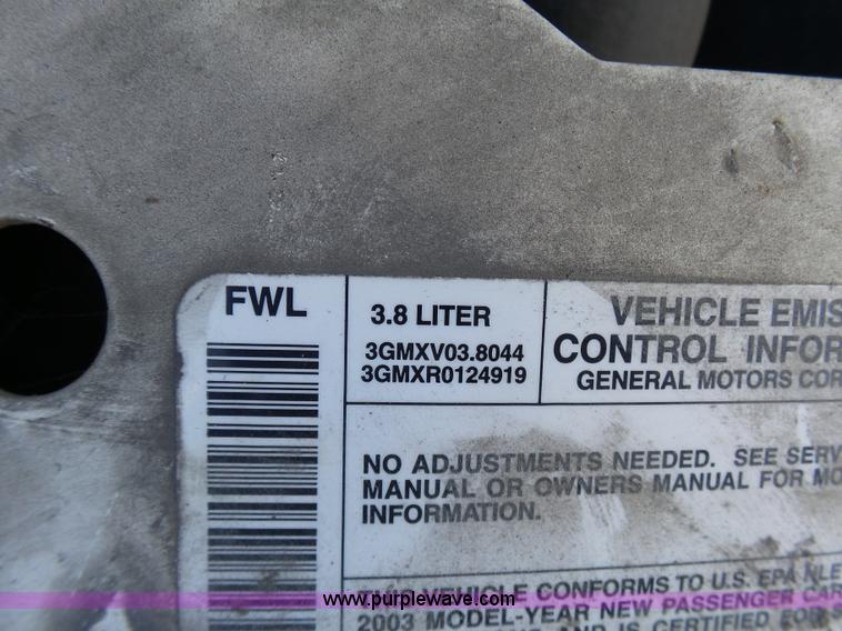 image for item L7079 2003 Chevrolet Impala