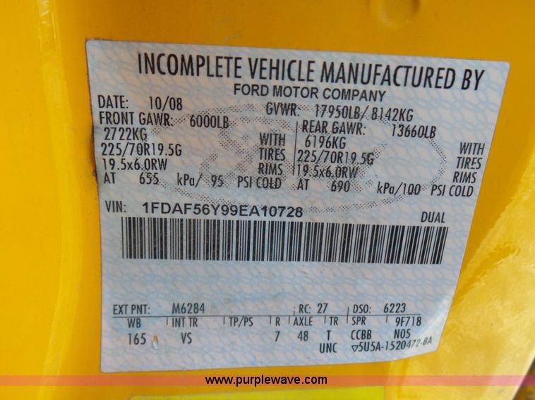 image for item L7115 2009 Ford F550 Super Duty bucket truck