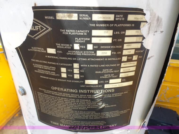 image for item L7117 2008 Ford F550 Super Duty bucket truck