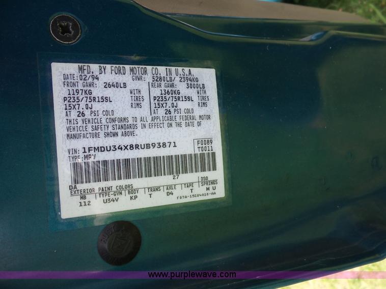 image for item AG9168 1994 Ford Explorer SUV