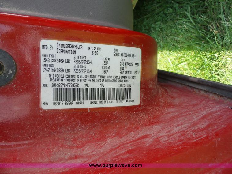 image for item AG9169 1999 Dodge Durango SUV