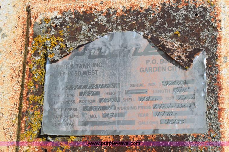 image for item CB9126 Palmer steel tank