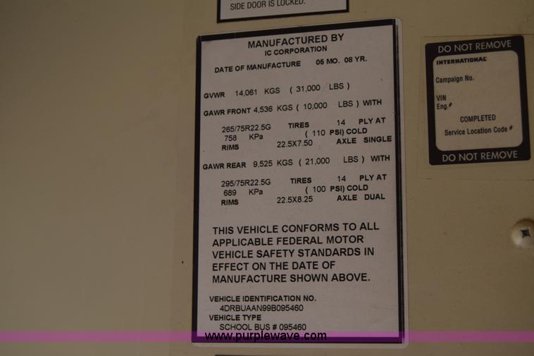 image for item CB9134 2009 International CE PB10500 school bus