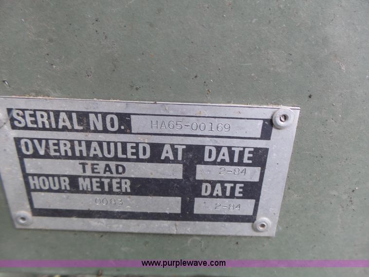 image for item CC9277 US Army generator