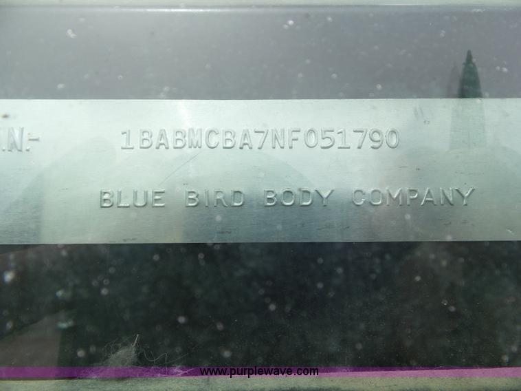 image for item CC9917 1992 Blue Bird bus