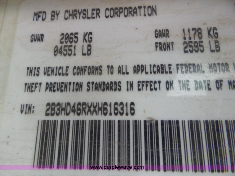 image for item CC9919 1999 Dodge Intrepid