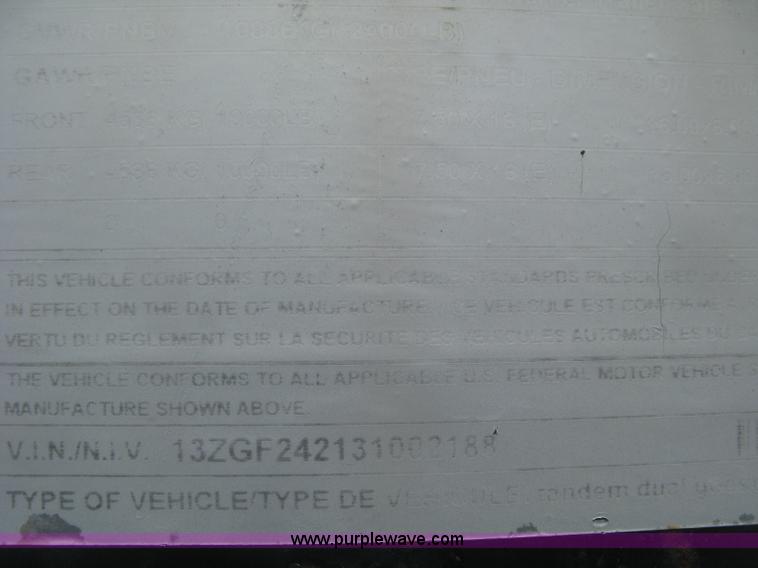 image for item J2775 2003 Parker Performance equipment trailer