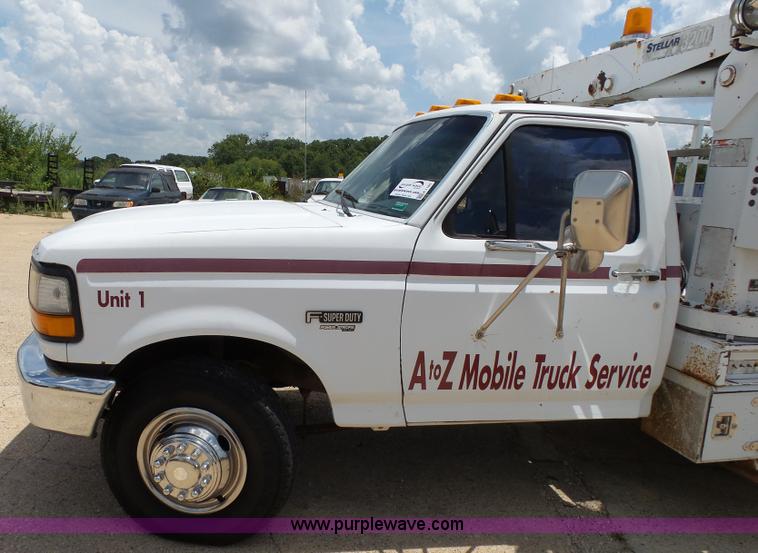 image for item K1185 1997 Ford F450 Super Duty service truck with crane