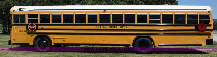 image for item K2972 2009 Blue Bird school bus