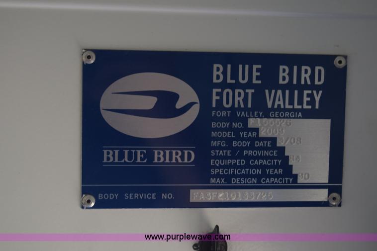 image for item K2972 2009 Blue Bird school bus