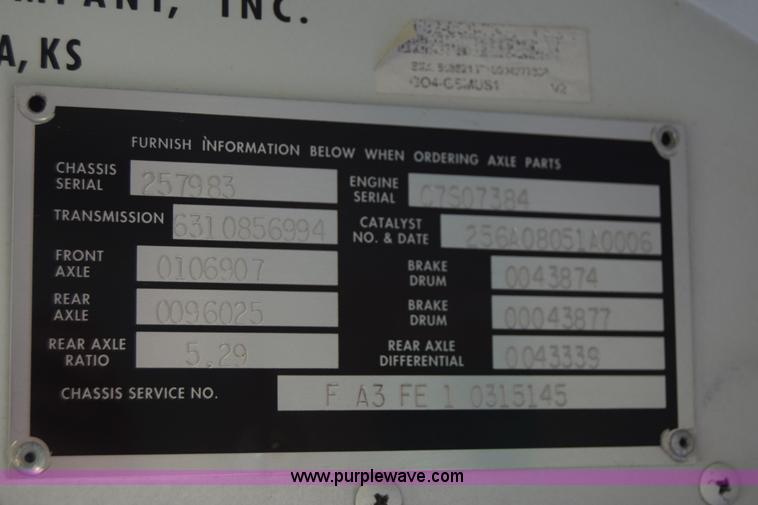 image for item K2973 2009 Blue Bird school bus