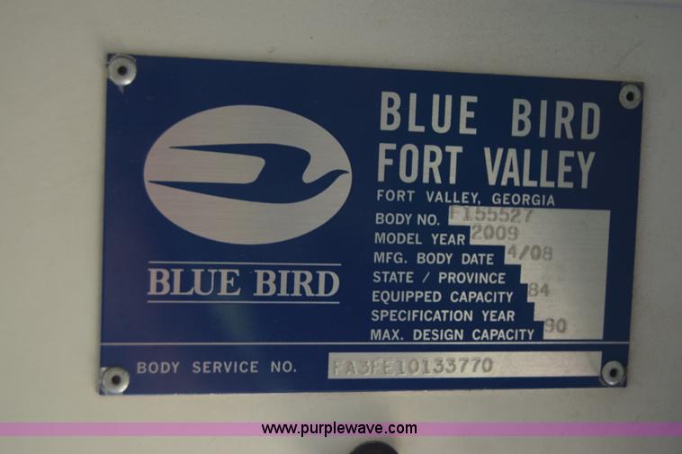 image for item K2973 2009 Blue Bird school bus