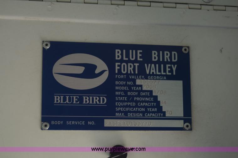 image for item K2973 2009 Blue Bird school bus