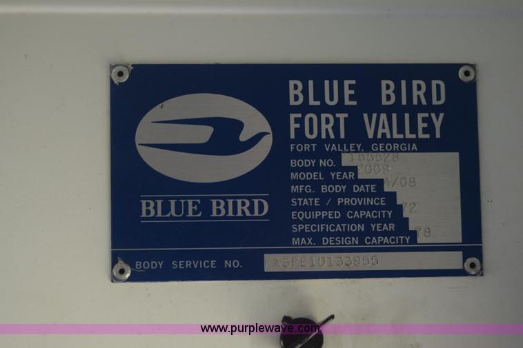 image for item K2974 2009 Blue Bird school bus