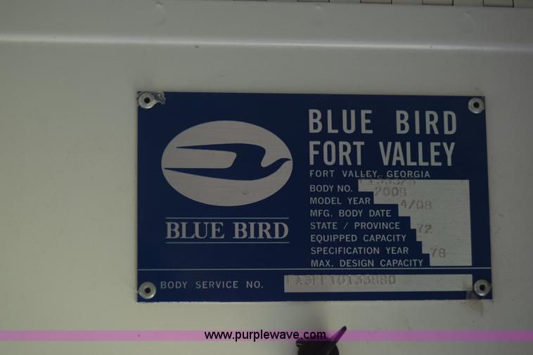 image for item K2975 2009 Blue Bird school bus