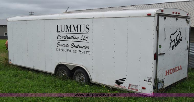 image for item K2992 2008 Forest River enclosed cargo trailer