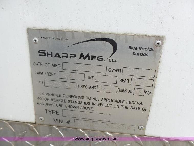 image for item K3163 2005 Sharp enclosed cargo trailer