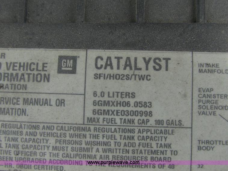 image for item K4061 2006 GMC Savana G3500 Cargo service truck