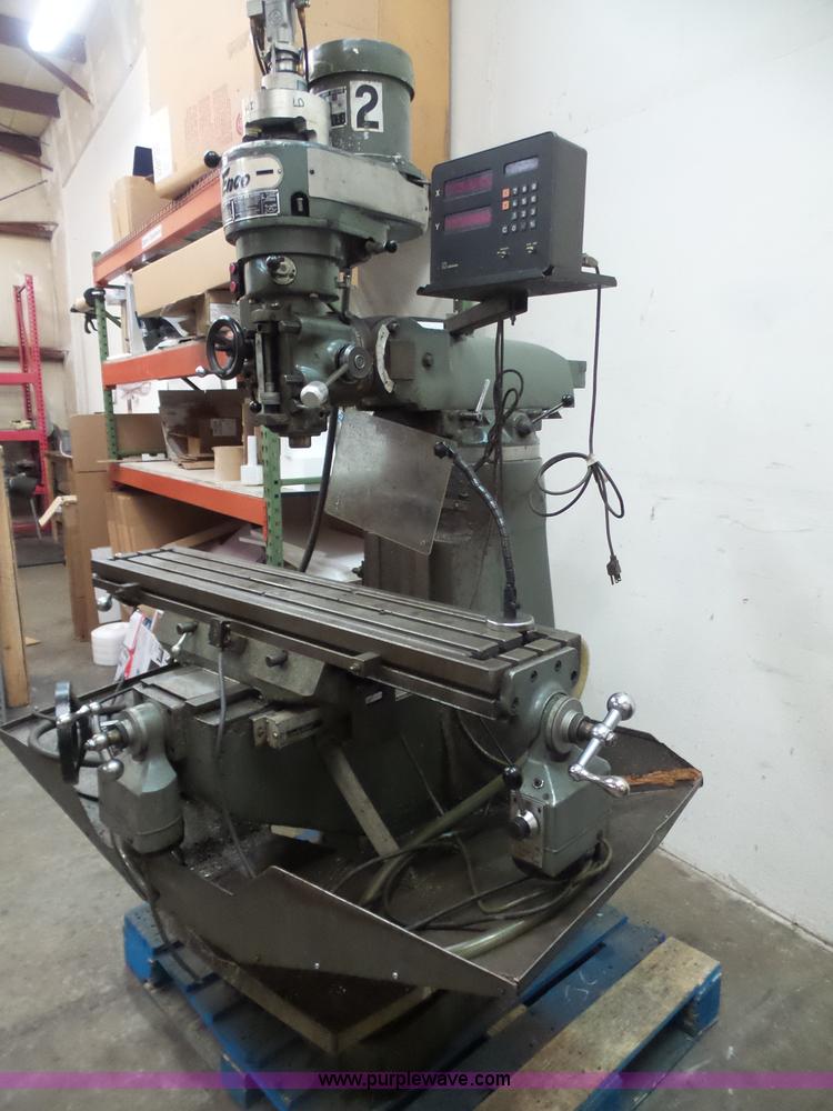 Enco vertical milling machine in Spring Hill, KS Item K4672 sold