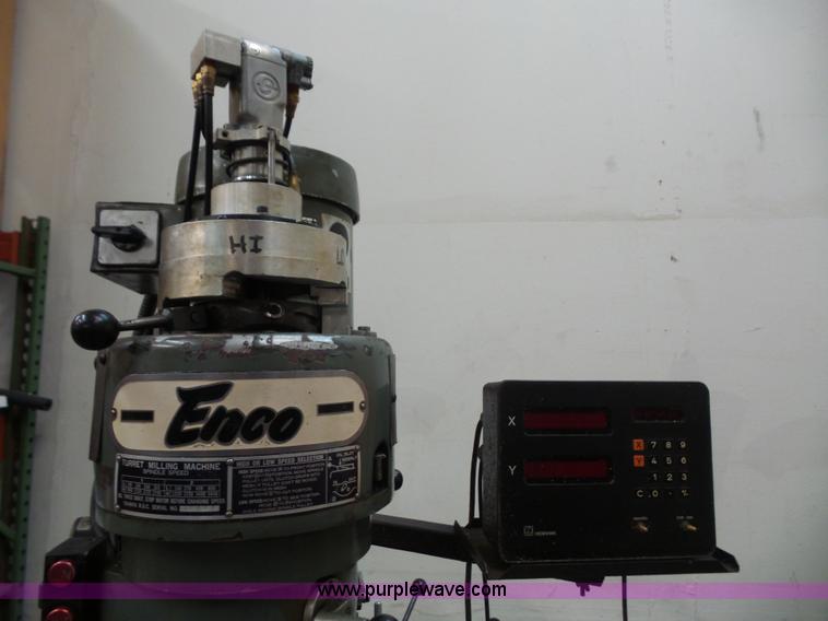 image for item K4672 Enco vertical milling machine