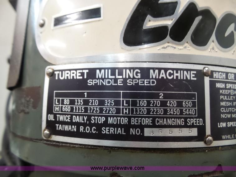 image for item K4672 Enco vertical milling machine