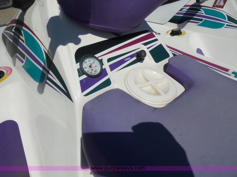 image for item K4677 *(2) 1995 Tigershark Monte Carlo jet skis with trailer