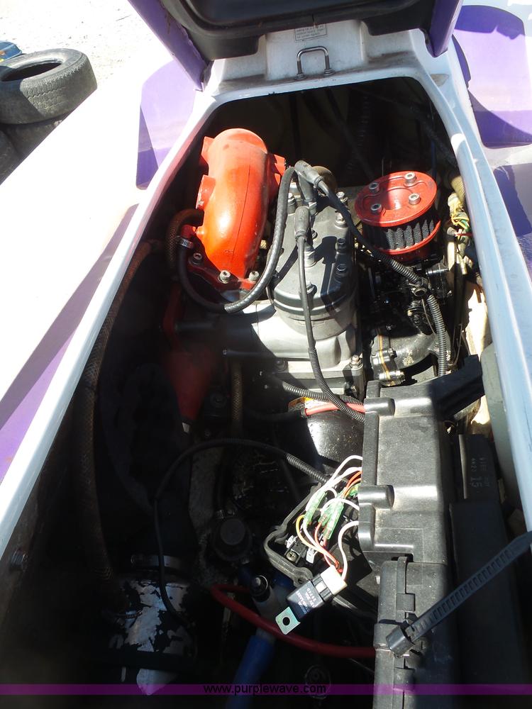 image for item K4677 *(2) 1995 Tigershark Monte Carlo jet skis with trailer