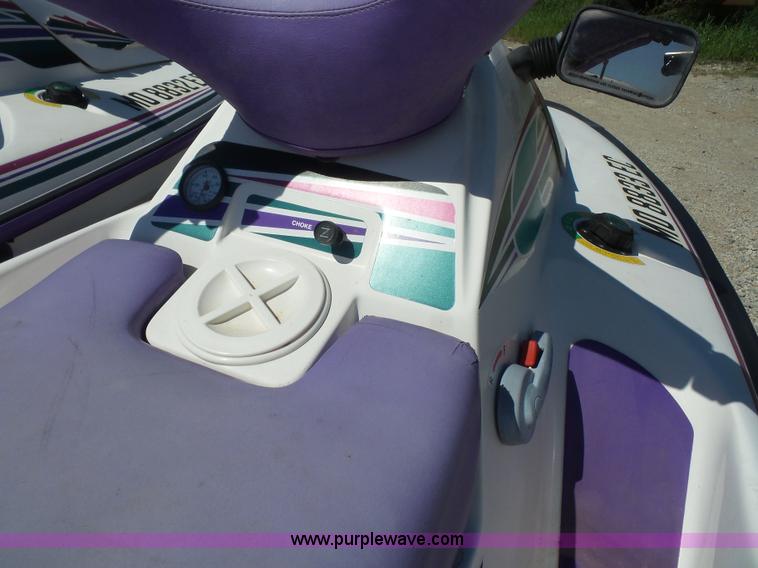 image for item K4677 *(2) 1995 Tigershark Monte Carlo jet skis with trailer