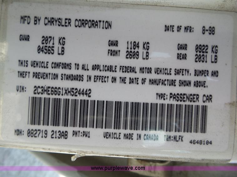 image for item L5515 1999 Chrysler 300M