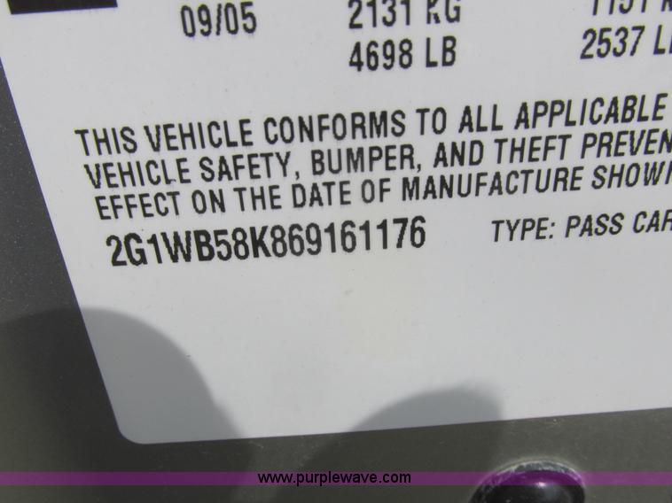 image for item L6196 2006 Chevrolet Impala