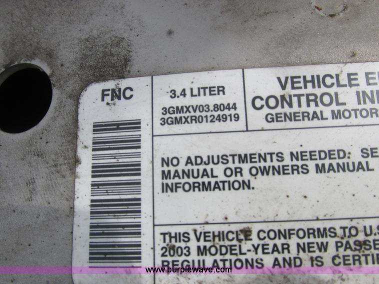 image for item L6197 2003 Chevrolet Impala