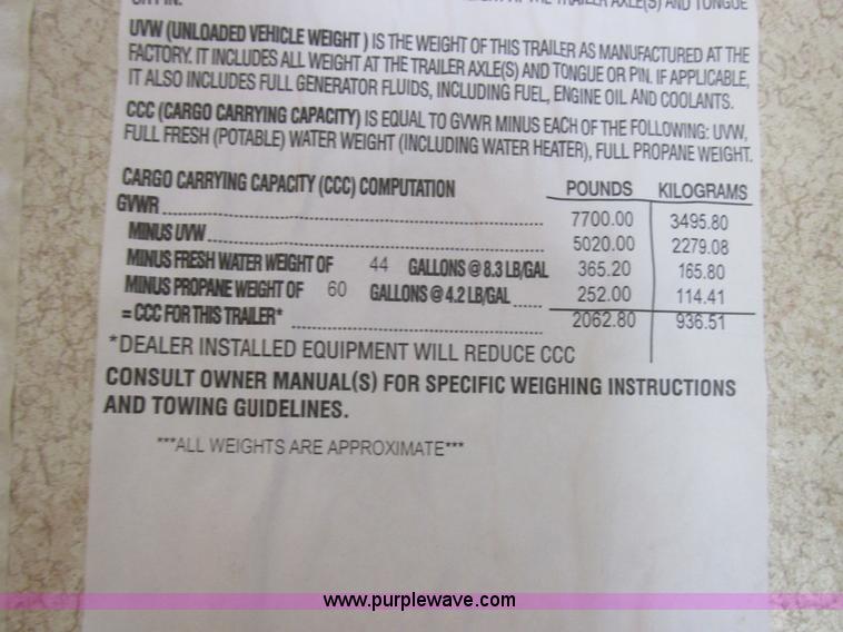 image for item L6198 2005 Sunray Smokey camper