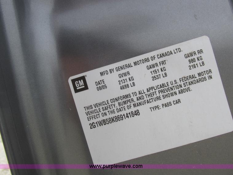 image for item L6200 2006 Chevrolet Impala