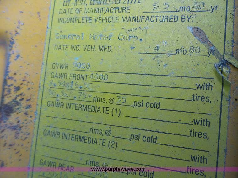 image for item L6201 1980 GMC Custom Deluxe service truck