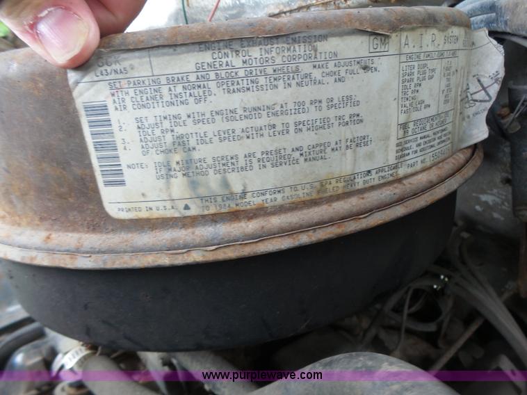 image for item L6202 1984 Chevrolet Kodiak dump truck