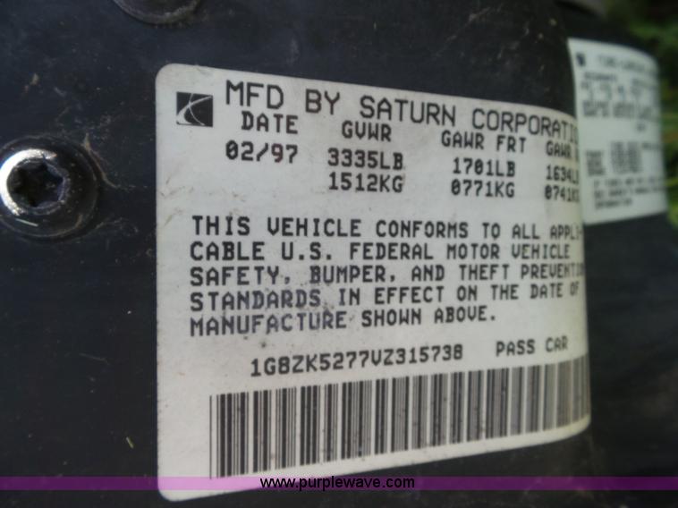 image for item L6762 1997 Saturn SL SL2