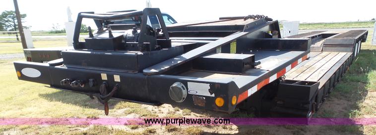 image for item BJ9329 2007 Ledwell drop deck equipment trailer