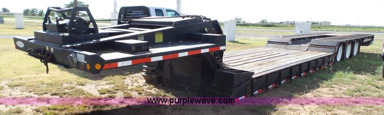 image for item BJ9329 2007 Ledwell drop deck equipment trailer
