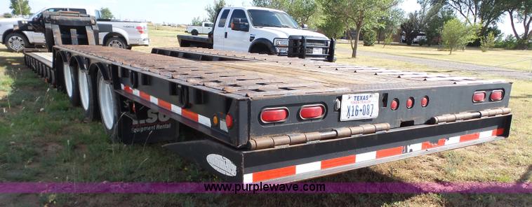 image for item BJ9329 2007 Ledwell drop deck equipment trailer