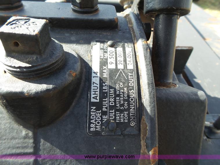 image for item BJ9329 2007 Ledwell drop deck equipment trailer