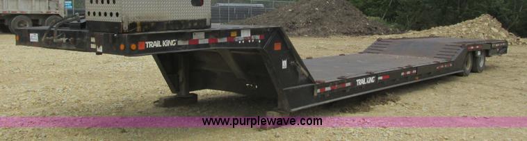 image for item K4062 1989 Trail King TK60HTXL492 drop deck hydra-tail equipment trailer