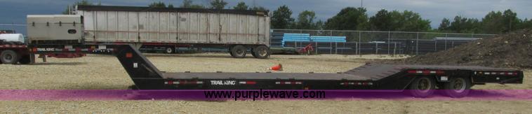 image for item K4062 1989 Trail King TK60HTXL492 drop deck hydra-tail equipment trailer