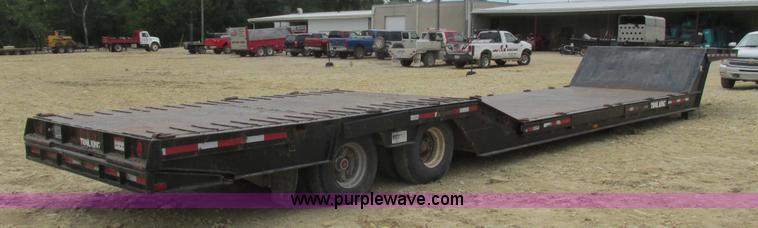 image for item K4062 1989 Trail King TK60HTXL492 drop deck hydra-tail equipment trailer
